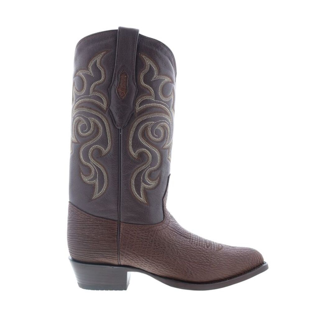 Los Altos Mens J-Toe Shark Brown Boots (NWT)